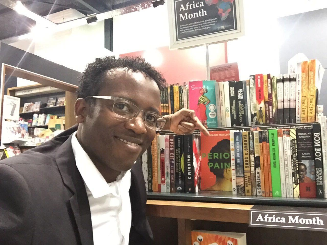 Dr Landry Signe buys the last copy of Fellow Kopano Matlwa's 3rd novel, Period Pain