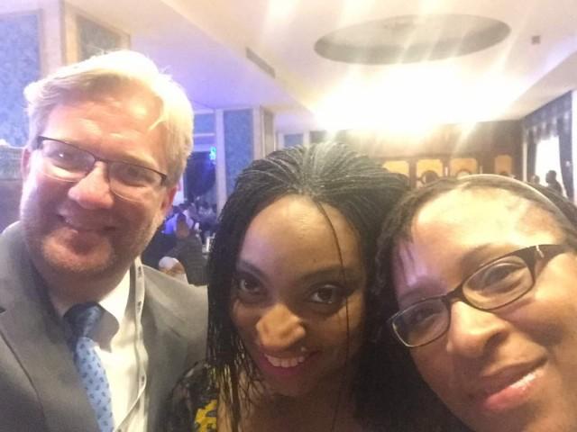 Dr Wiebe Boer Dr Jumoke Oduwole and Ije Ikoku at the African Finance Corporation Live event in Abuja today